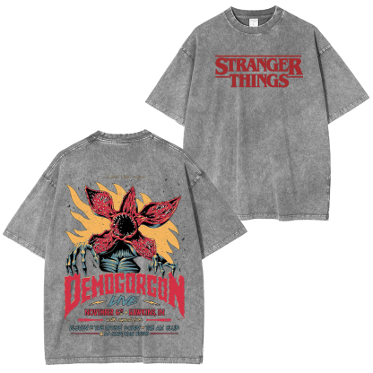 Stranger Things Demogorgon Unisex Washed T-Shirt
