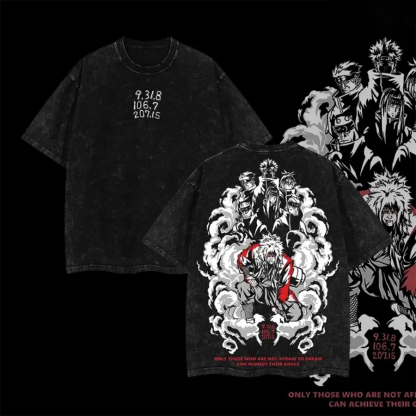 Naruto Printed Unisex Washed T-Shirt