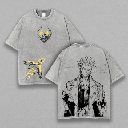 Gachiakuta Rudo Surebrec Printed Unisex Washed T-Shirt