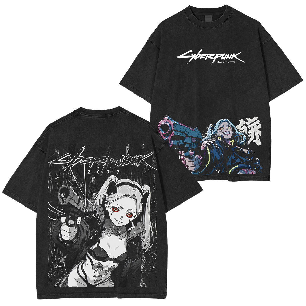 Cyberpunk: Edgerunners Printed Unisex Washed T-Shirt
