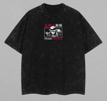 Muzan Kibutsuji Printed Unisex Washed T-Shirt
