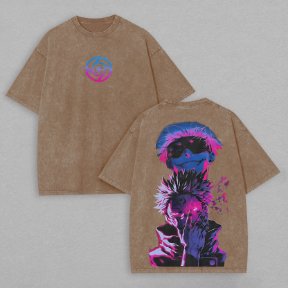 Jujutsu Kaisen Printed Unisex Washed T-Shirt