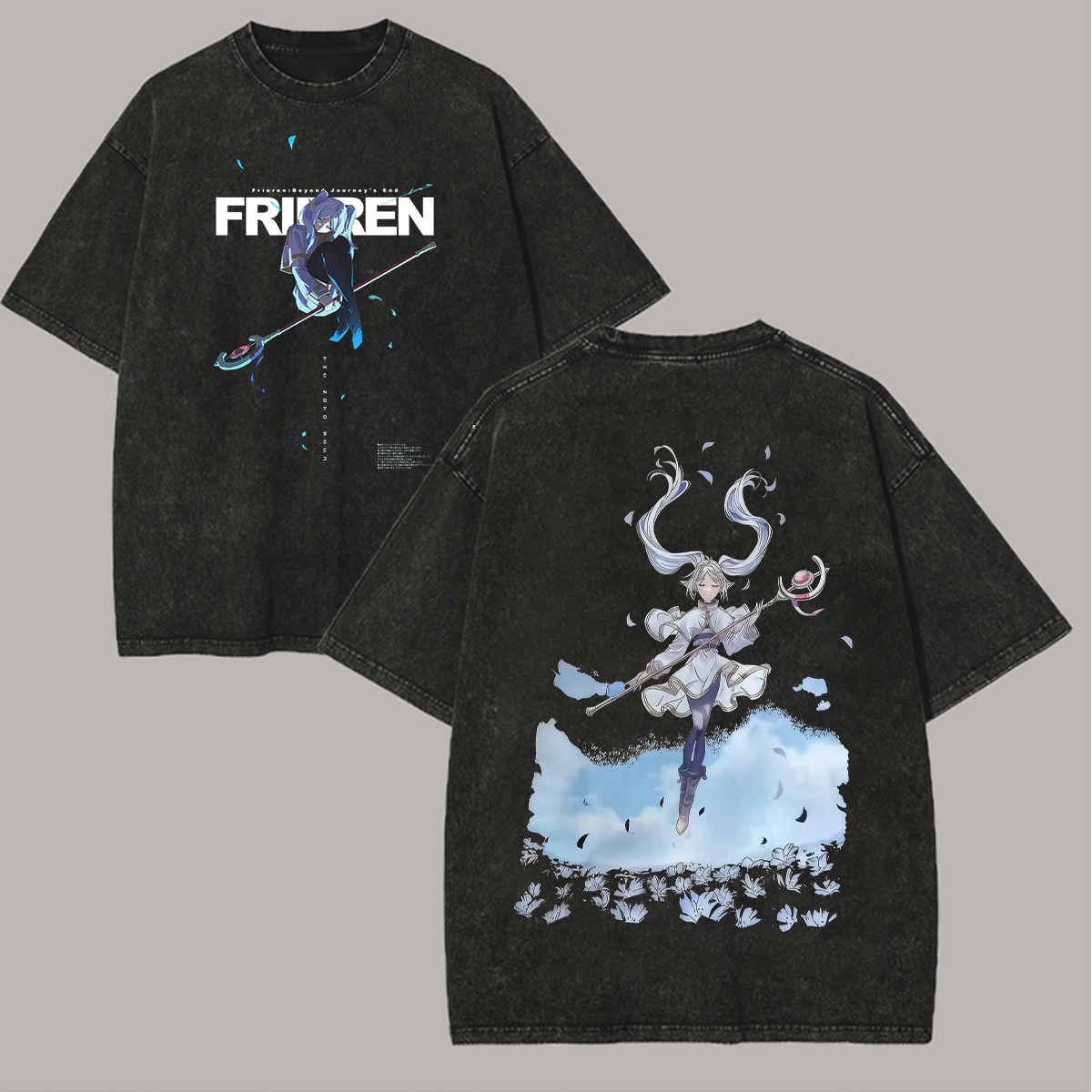 Frieren: Beyond Journey's End Printed Unisex Washed T-Shirt