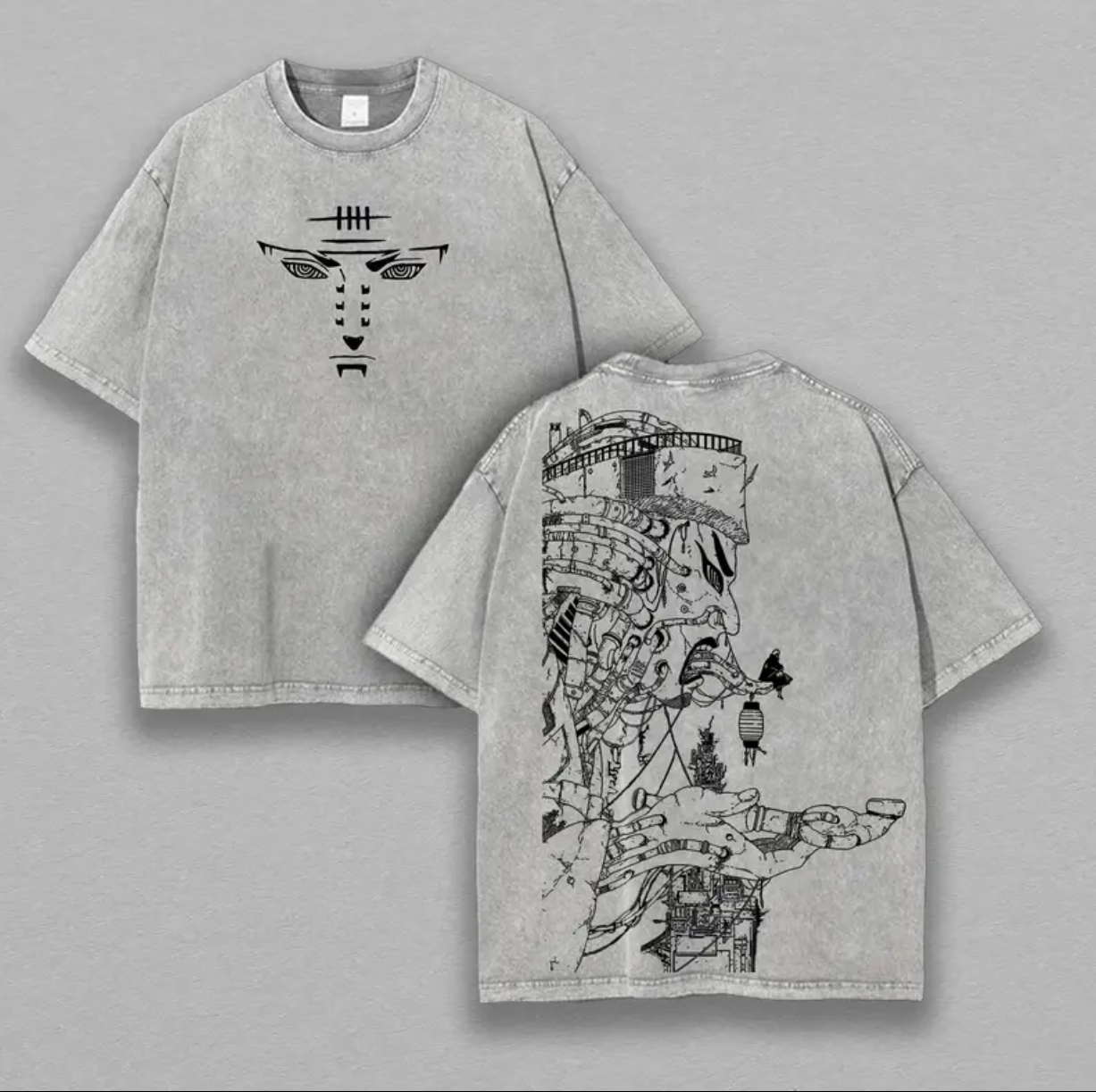 Naruto Printed Unisex Washed T-Shirt