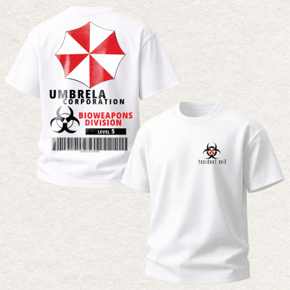 Resident Evil Umbrella Corporation Printed Oversized Unisex T-shirt