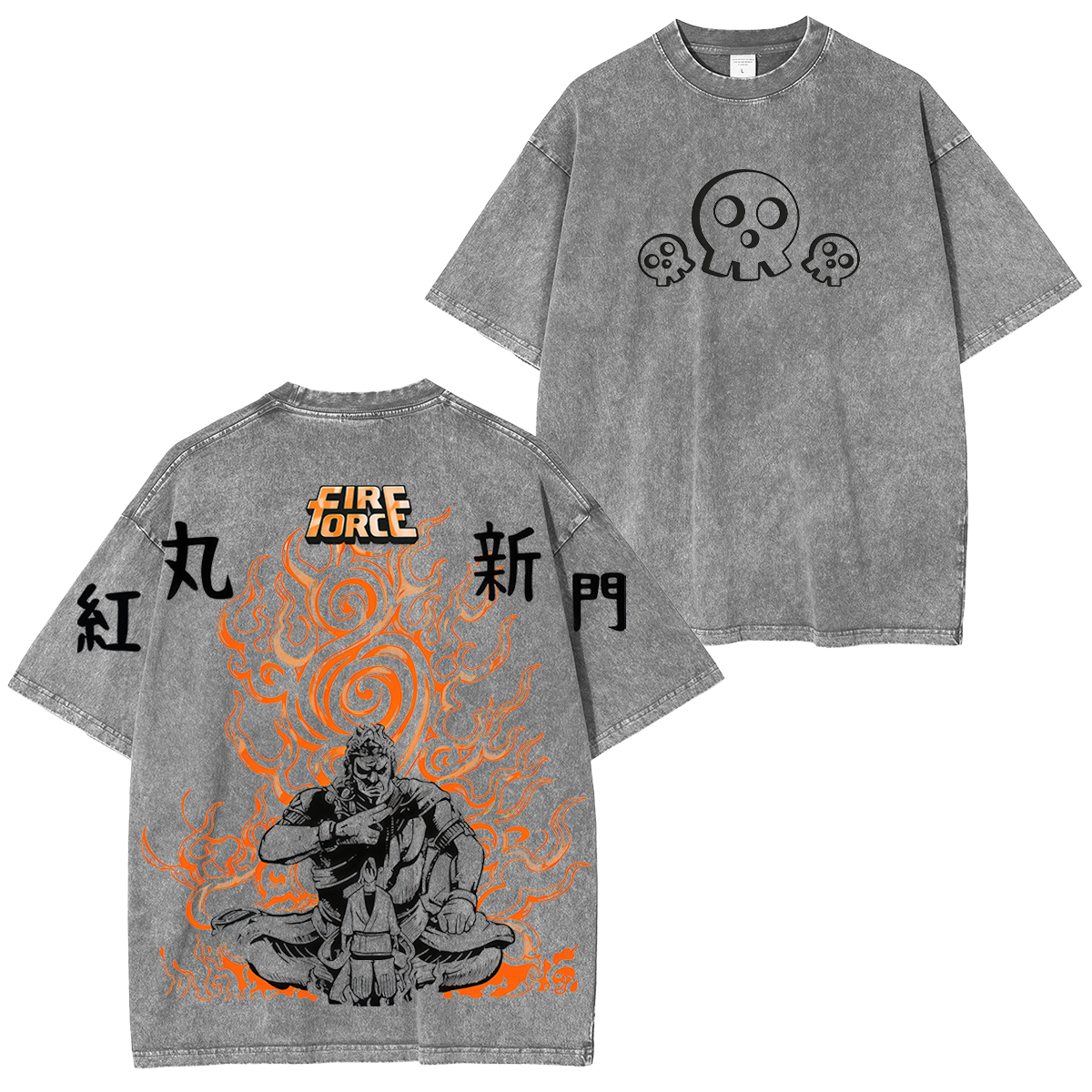 Fire Force Benimaru Shinmon Printed Unisex Washed T-Shirt