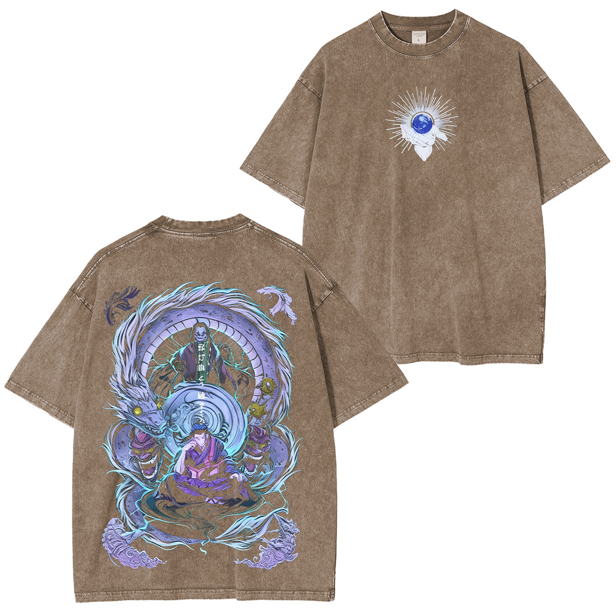 Jujutsu Kaisen Geto Suguru Printed Unisex Washed T-Shirt