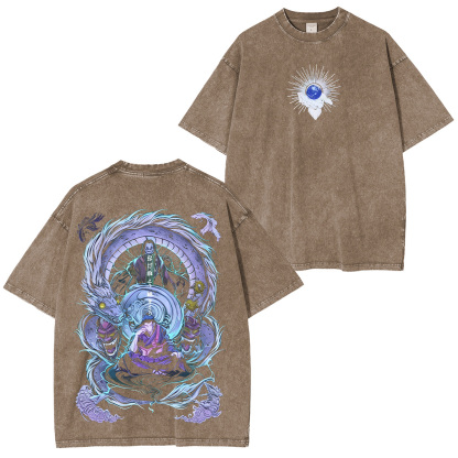 Jujutsu Kaisen Geto Suguru Printed Unisex Washed T-Shirt