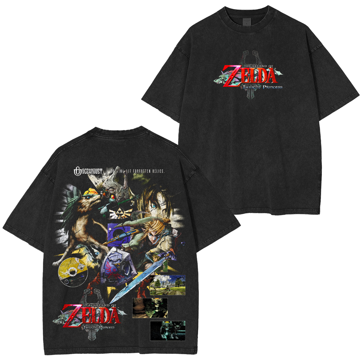 The Legend of Zelda: Twilight Princess Printed Unisex Washed T-Shirt