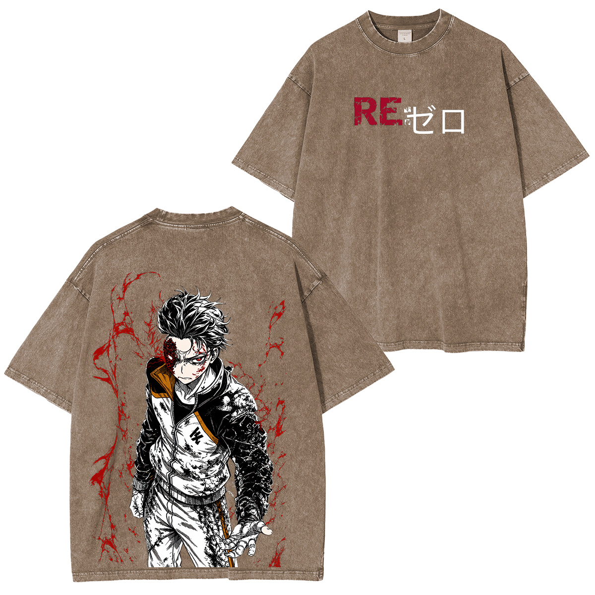 Re: Zero - Starting Life in Another World Rem Printed Unisex Washed T-Shirt。