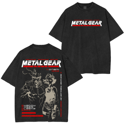 Inception Metal Gear Printed Unisex Washed T-Shirt