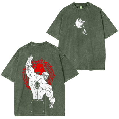 The Seven Deadly Sins Escanor Unisex Washed T-Shirt