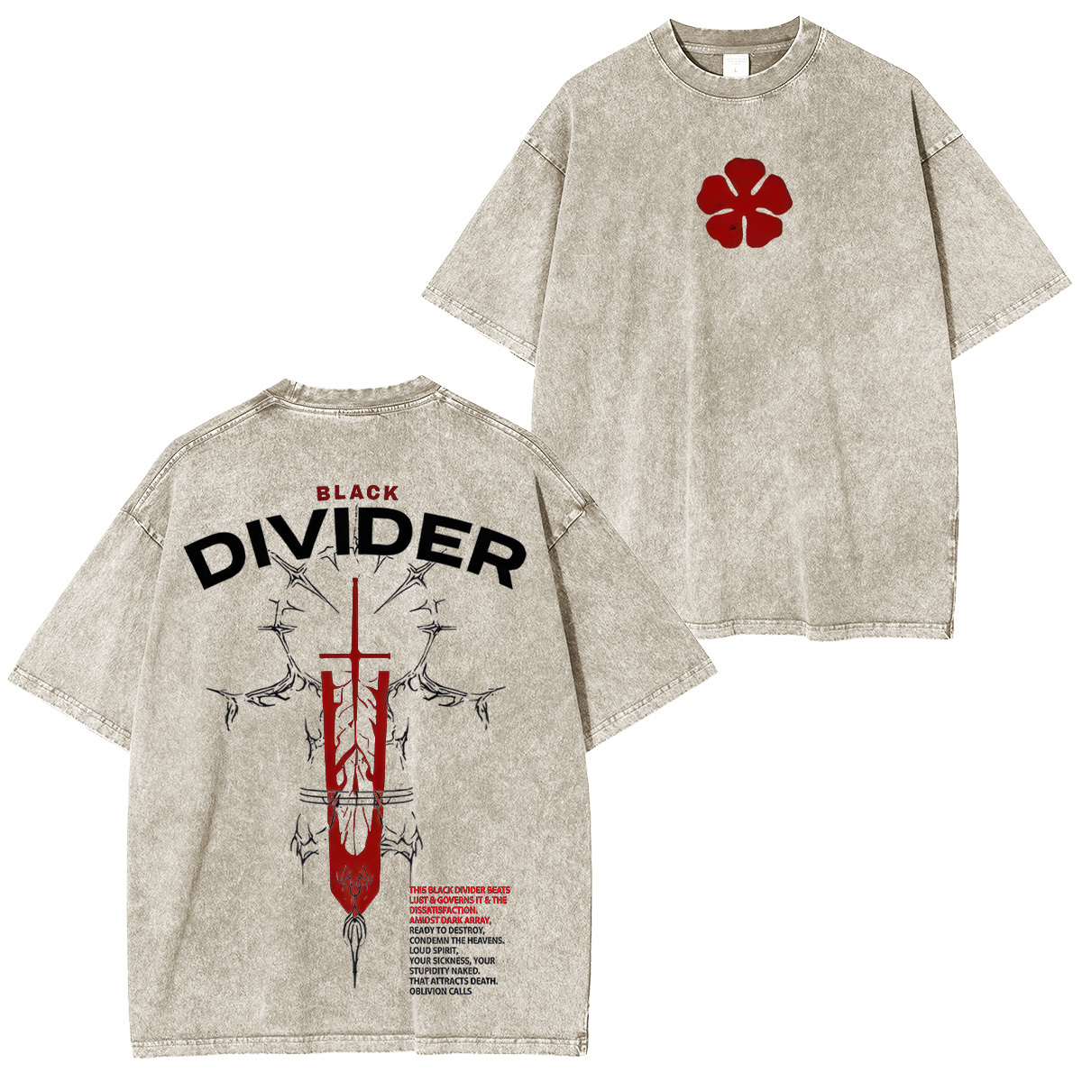 Black Clover Unisex Washed T-Shirt