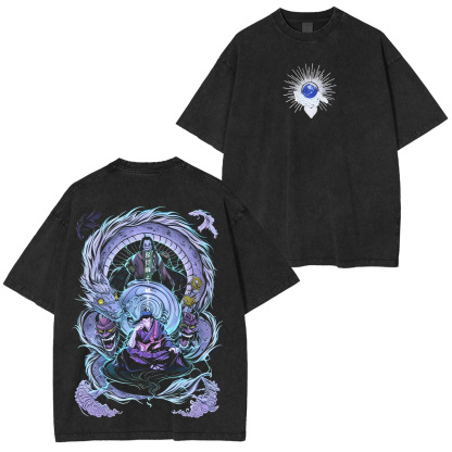 Jujutsu Kaisen Geto Suguru Printed Unisex Washed T-Shirt