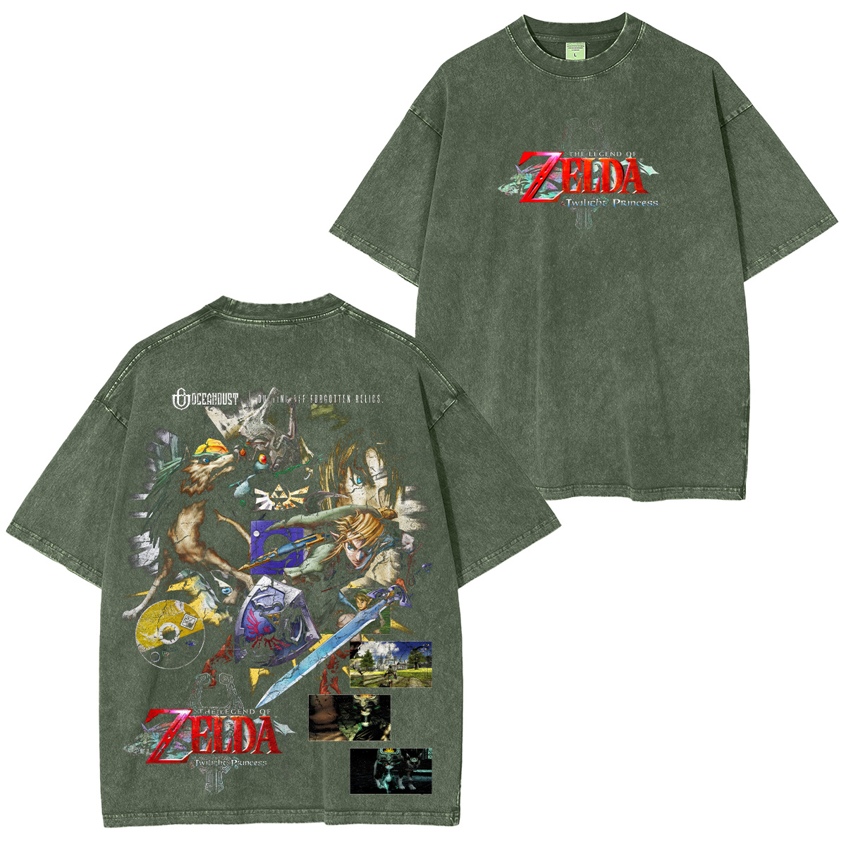 The Legend of Zelda: Twilight Princess Printed Unisex Washed T-Shirt