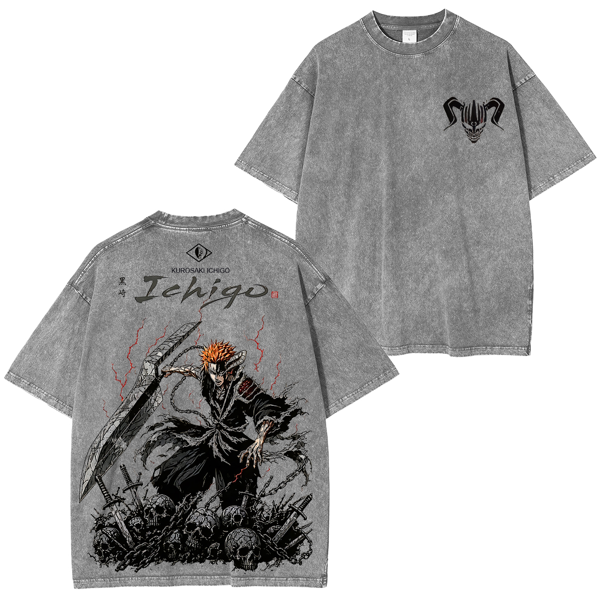 Bleach Ichigo Printed Unisex Oversized T-Shirt