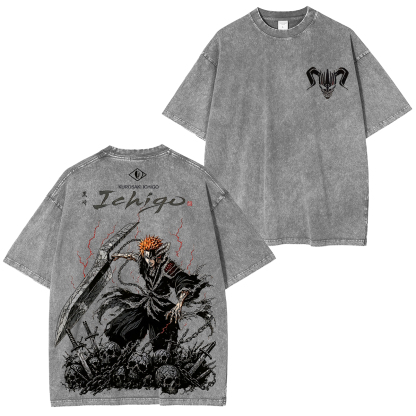 Bleach Ichigo Printed Unisex Oversized T-Shirt