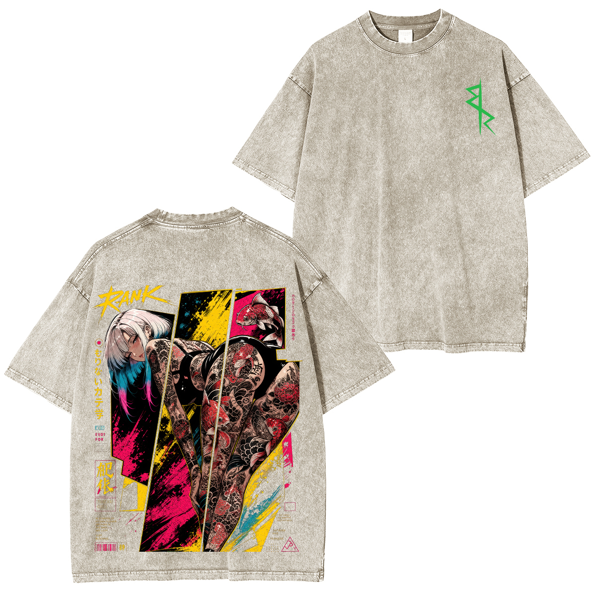 Cyberpunk Printed Unisex Washed T-Shirt