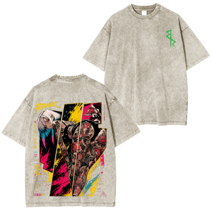 Cyberpunk Printed Unisex Washed T-Shirt