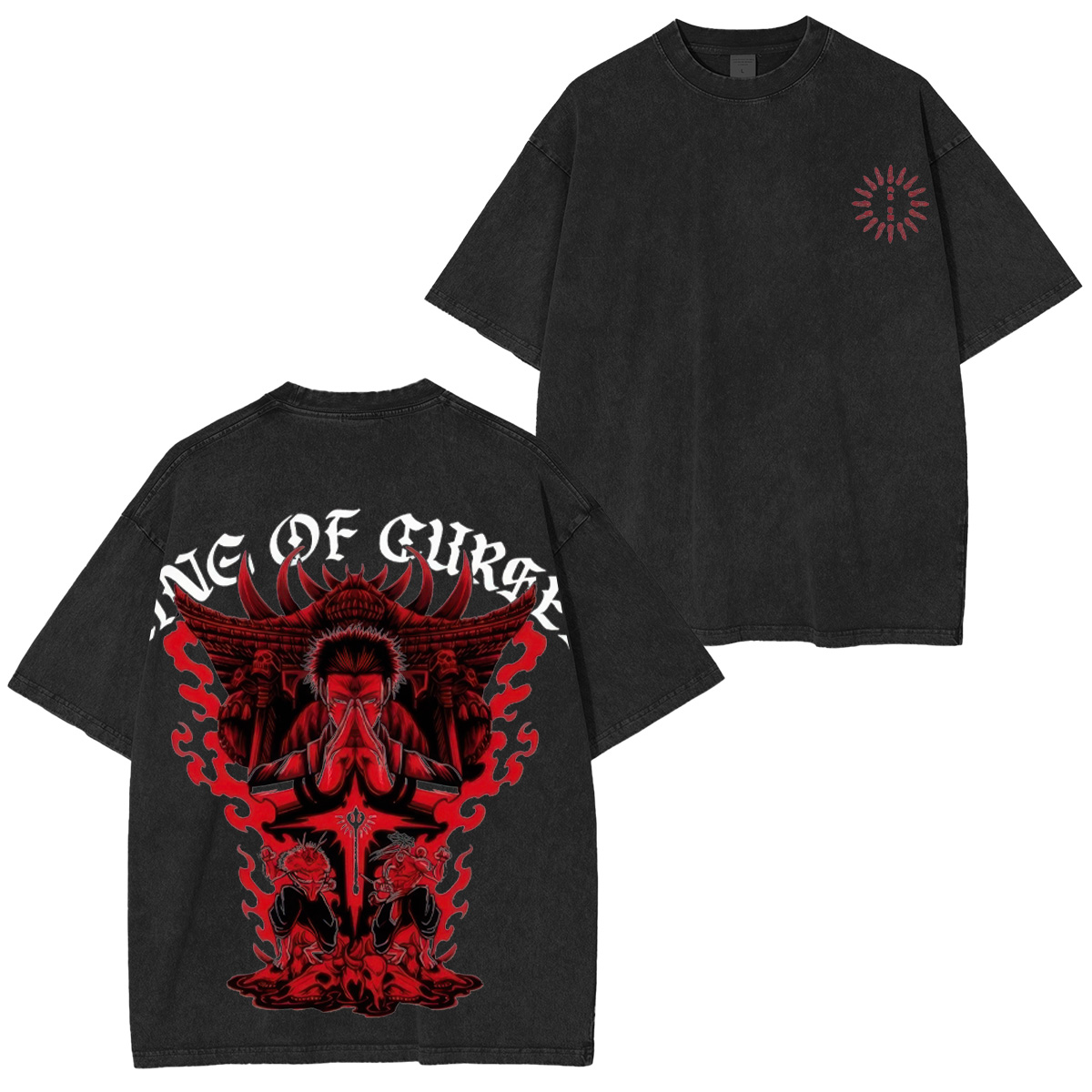 Jujutsu Kaisen The King of Curses Unisex Washed T-Shirt