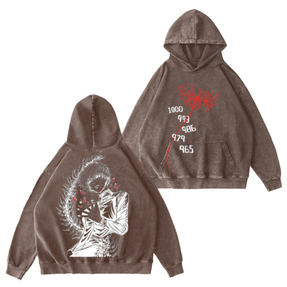 Tokyo Ghoul Ken Kaneki Unisex Washed Hoodie