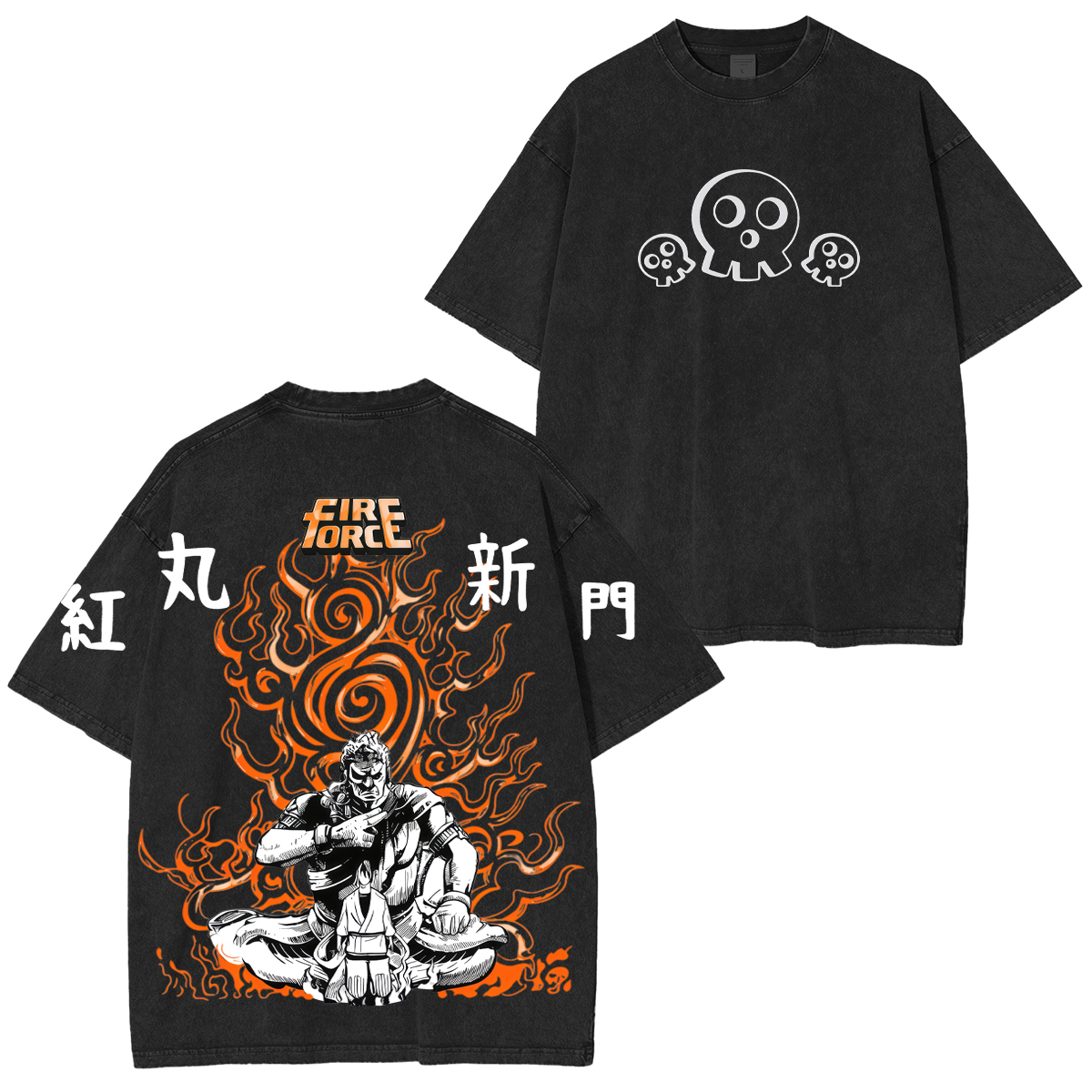 Fire Force Benimaru Shinmon Printed Unisex Washed T-Shirt