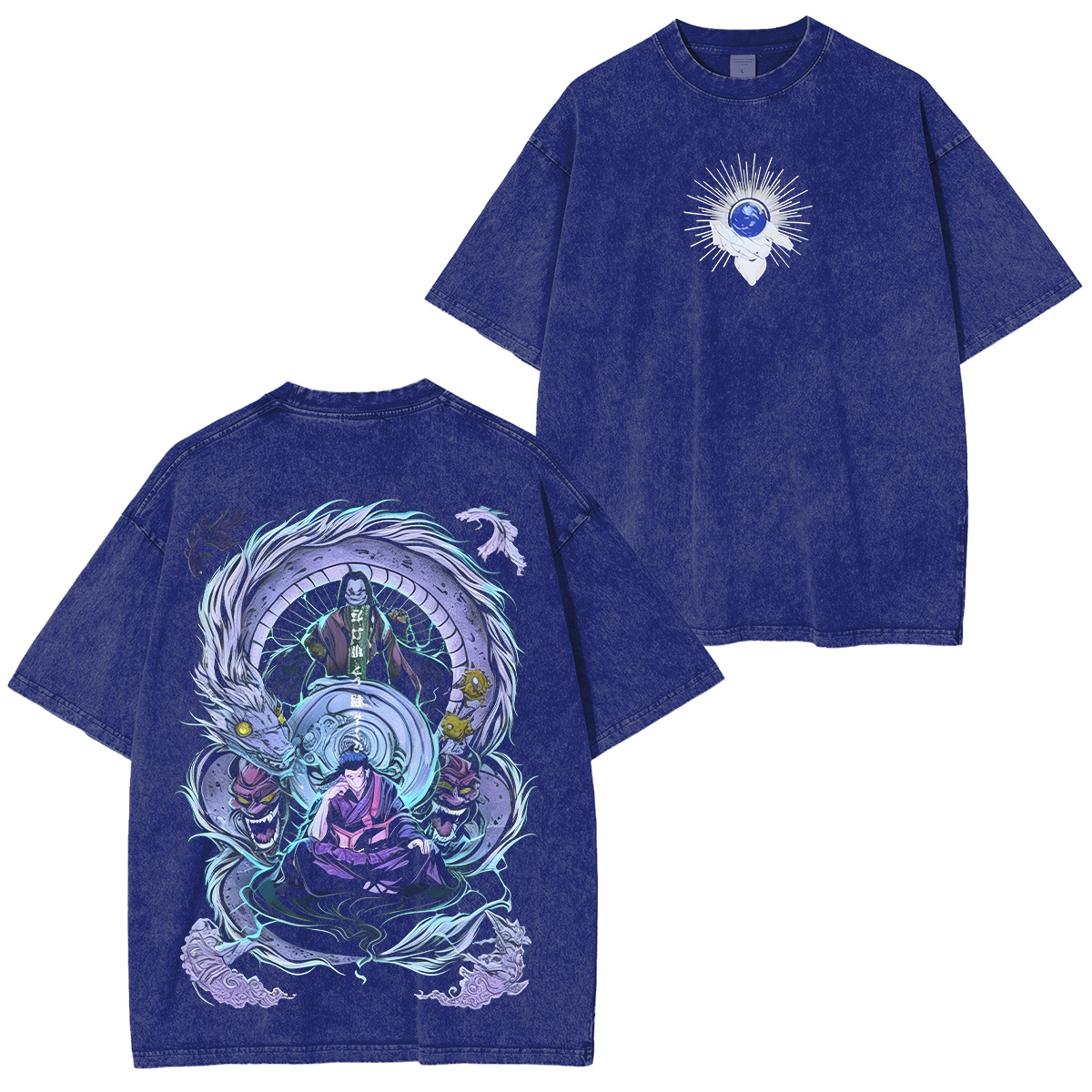 Jujutsu Kaisen Geto Suguru Printed Unisex Washed T-Shirt