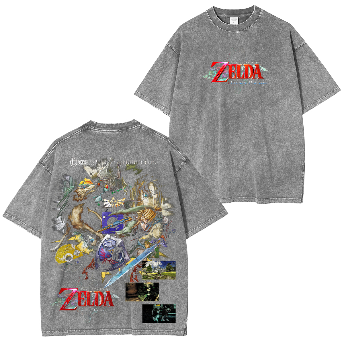 The Legend of Zelda: Twilight Princess Printed Unisex Washed T-Shirt