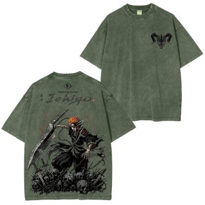 Bleach Ichigo Printed Unisex Oversized T-Shirt