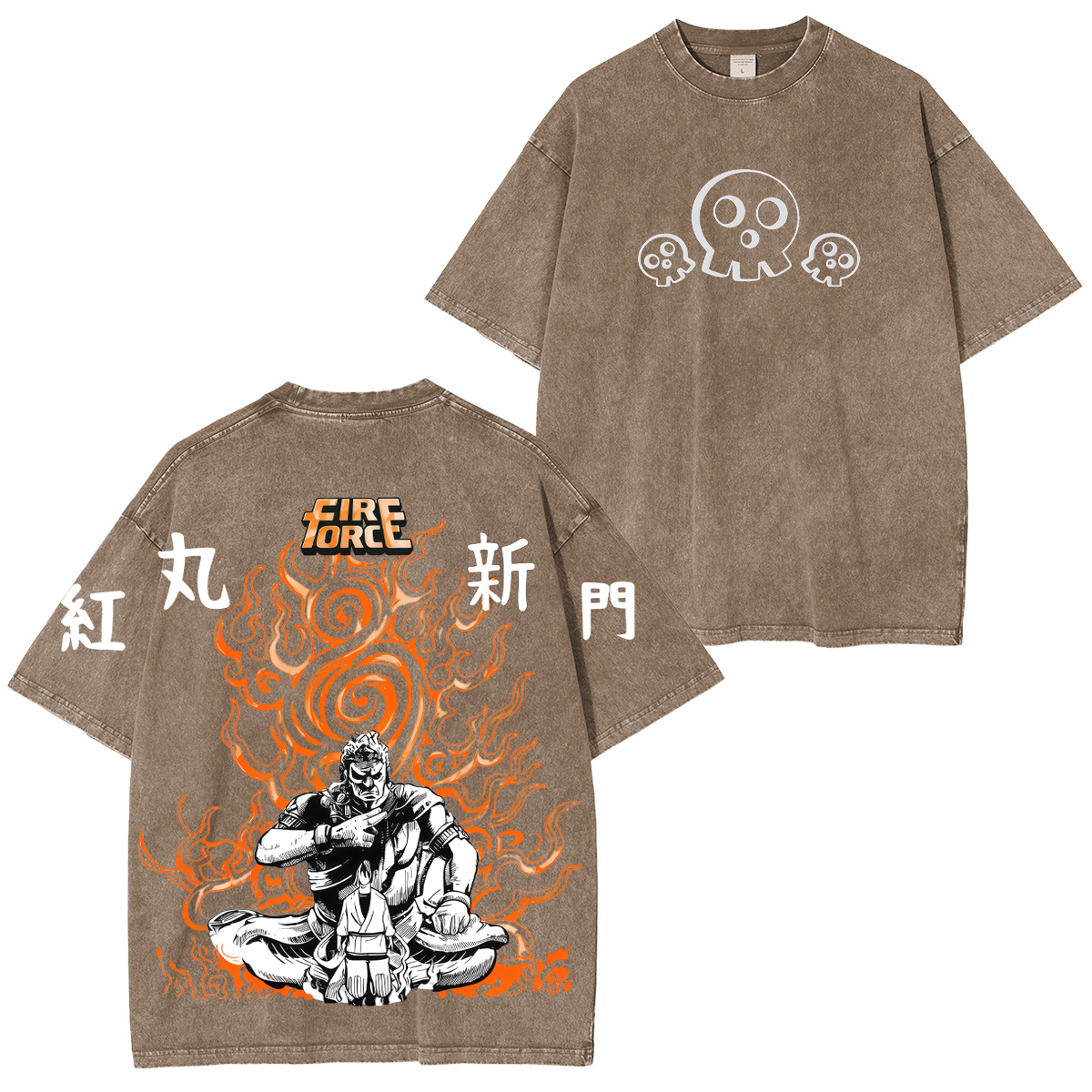 Fire Force Benimaru Shinmon Printed Unisex Washed T-Shirt