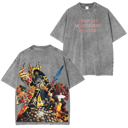 Warhammer 40,000 Abaddon the Despoiler Printed Unisex Washed T-Shirt