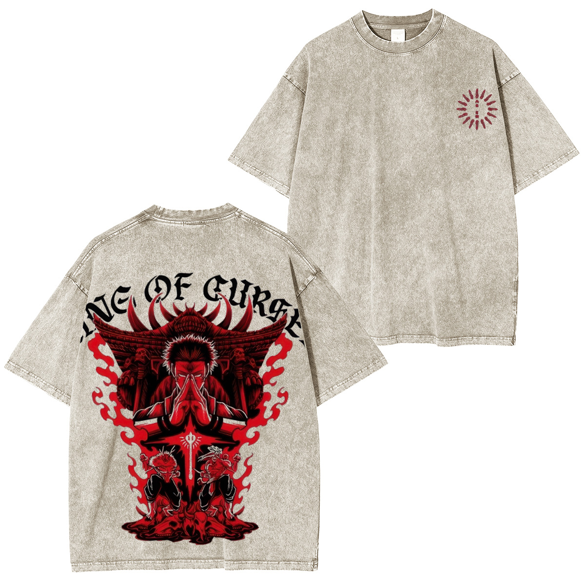 Jujutsu Kaisen The King of Curses Unisex Washed T-Shirt