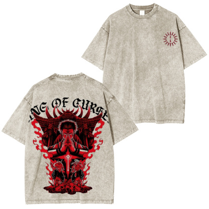 Jujutsu Kaisen The King of Curses Unisex Washed T-Shirt