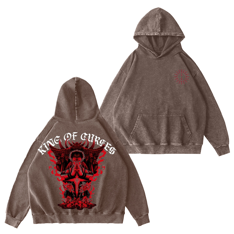 Jujutsu Kaisen The King of Curses Unisex Washed Hoodie