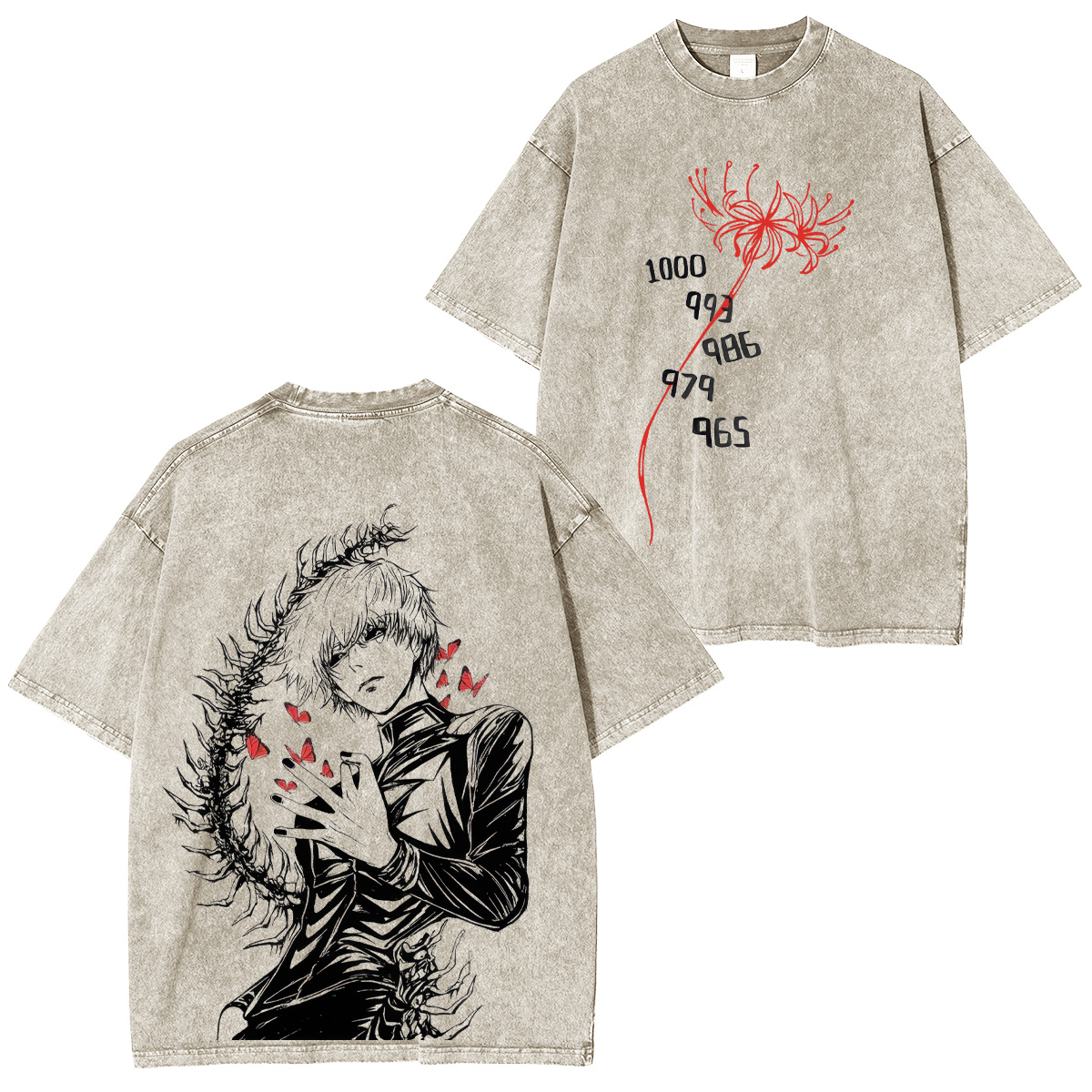 Tokyo Ghoul Ken Kaneki Unisex Washed T-Shirt