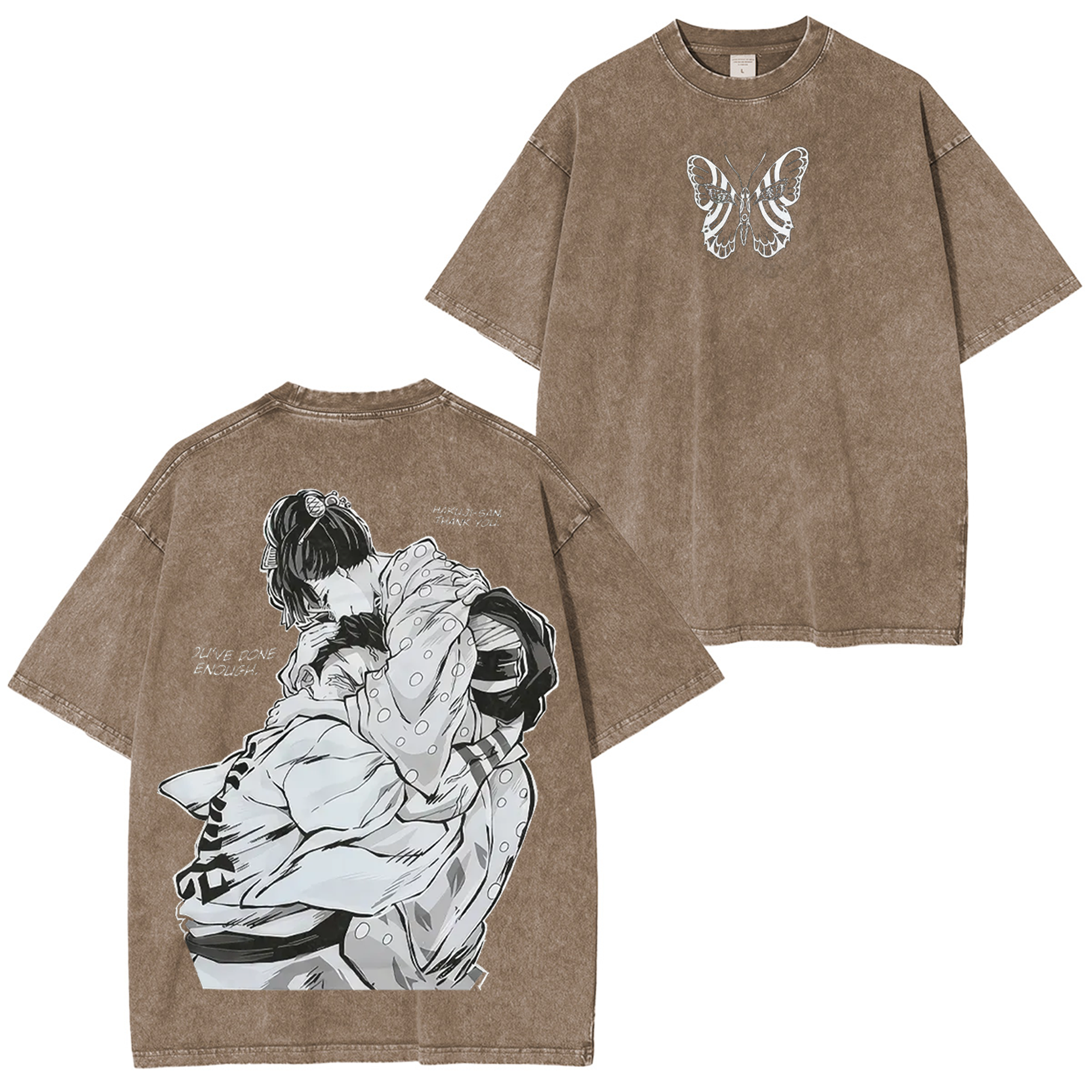 Demon Slayer Printed Unisex Washed T-Shirt