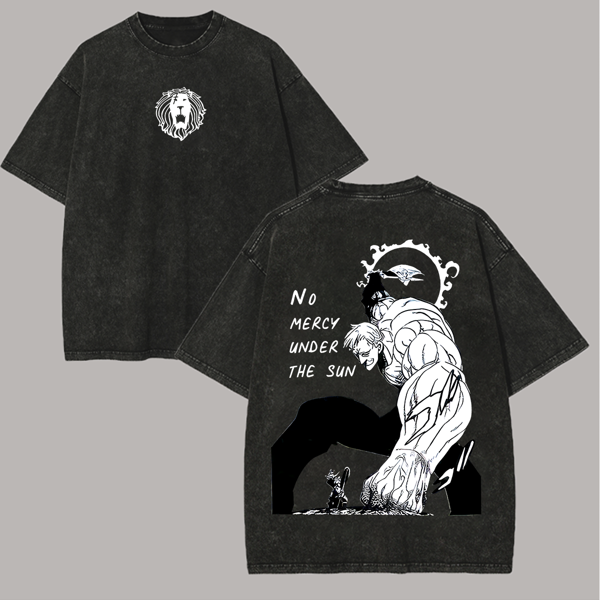 Seven deadly sins Escanor Printed Unisex Washed T-Shirt