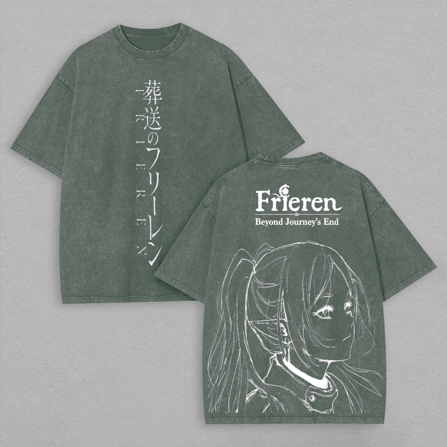 Frieren: Beyond Journey's End Printed Unisex Washed T-Shirt