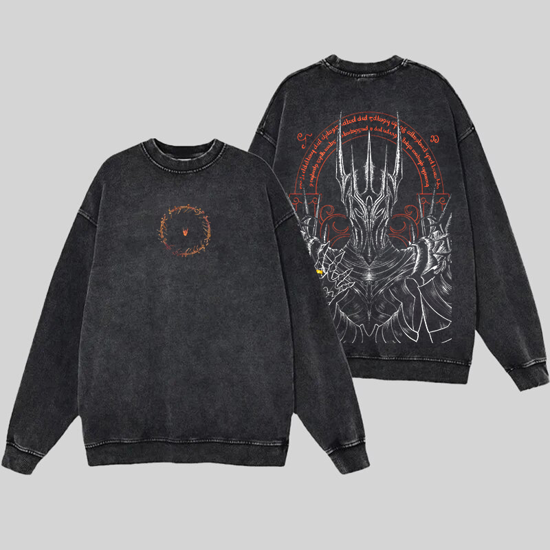 The Lord of the Rings Sauron Unisex Washed Sweatshirt