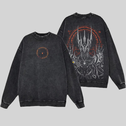 The Lord of the Rings Sauron Unisex Washed Sweatshirt