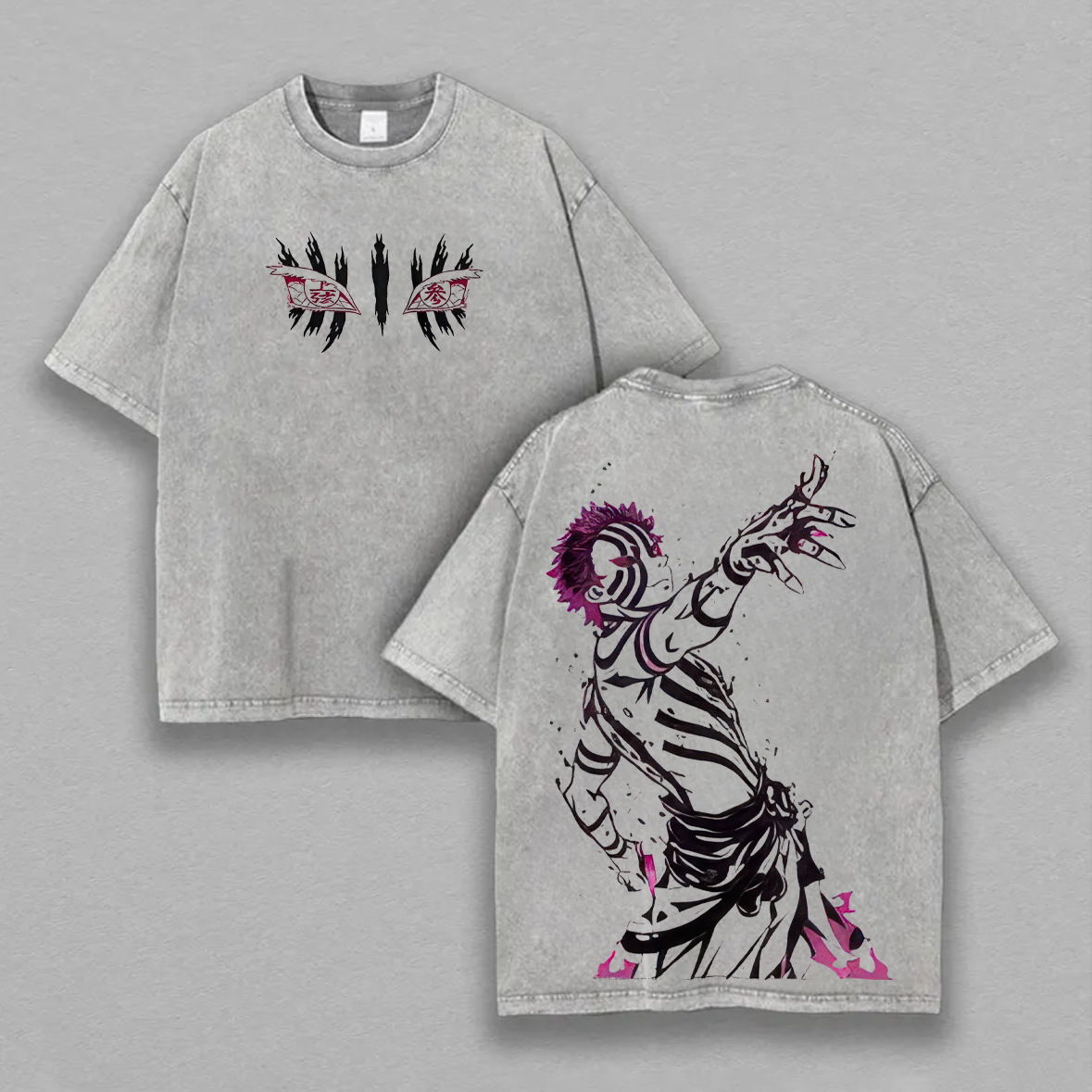 Demon Slayer Printed Unisex Washed T-Shirt