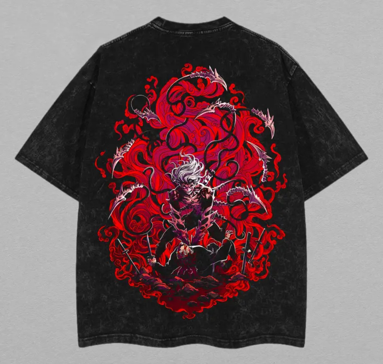 Muzan Kibutsuji Printed Unisex Washed T-Shirt