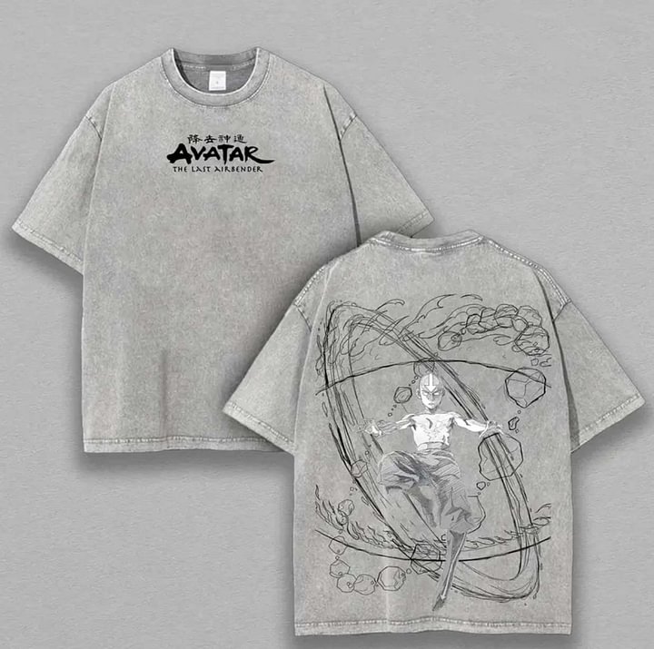 Avatar The Last Airbender Unisex Washed T-Shirt
