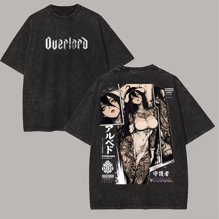 Overlord Albedo Printed Unisex Washed T-Shirt