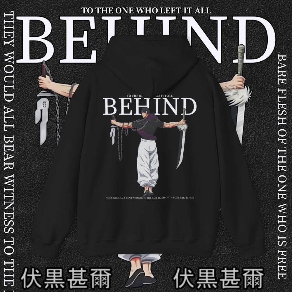 To The One Who Left It All Behind Jujutsu Kaisen Printed Men's Hoodie