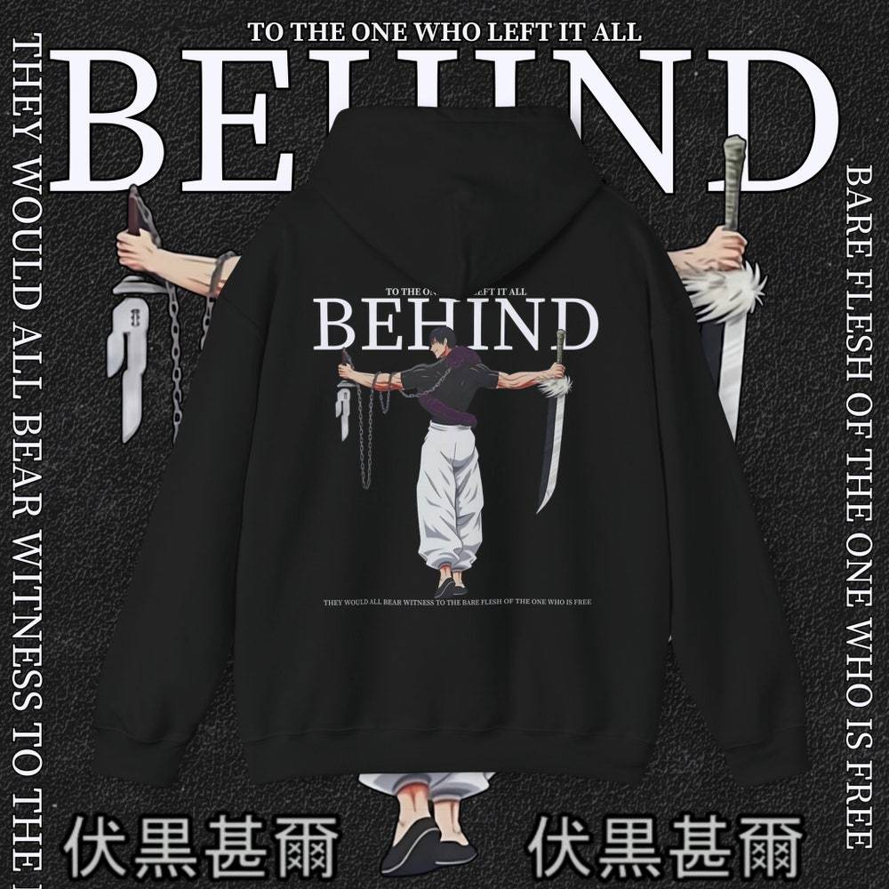 To The One Who Left It All Behind Jujutsu Kaisen Printed Men's Hoodie
