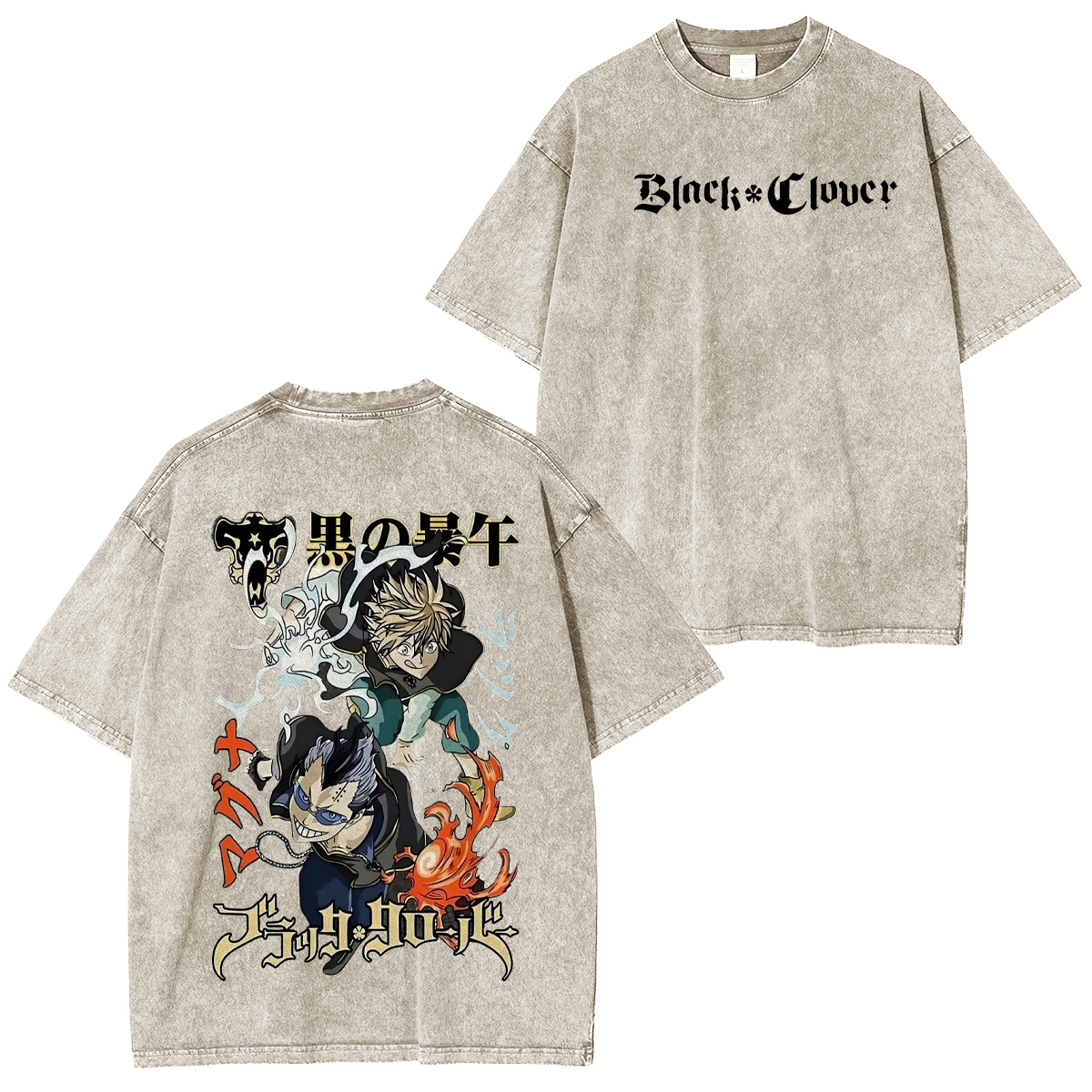 Black Clover Unisex Washed T-Shirt