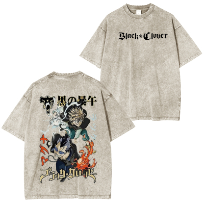 Black Clover Unisex Washed T-Shirt