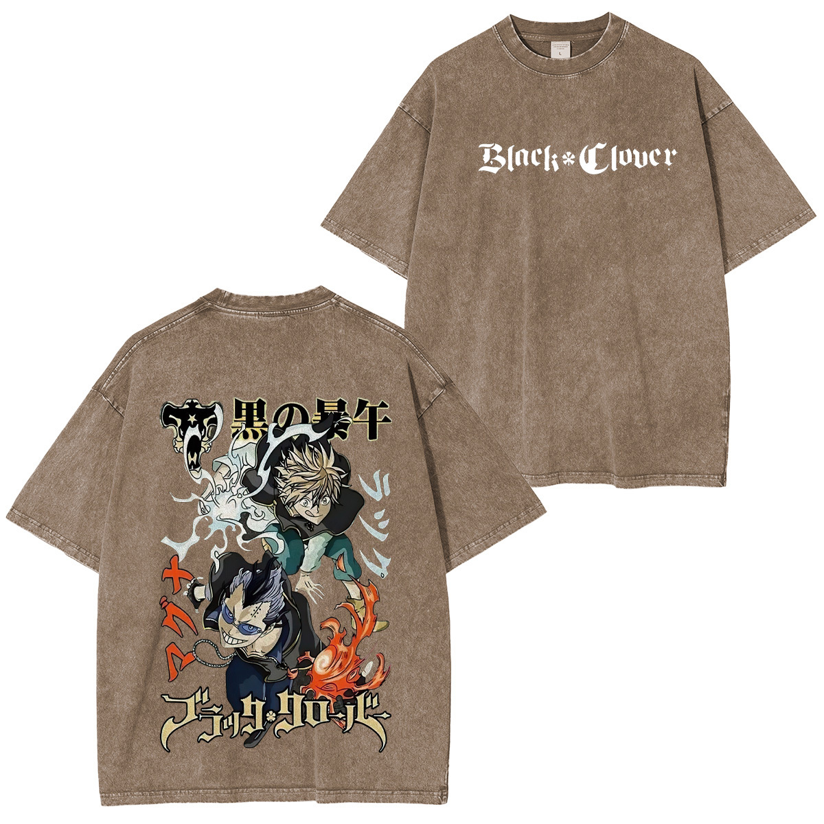 Black Clover Unisex Washed T-Shirt