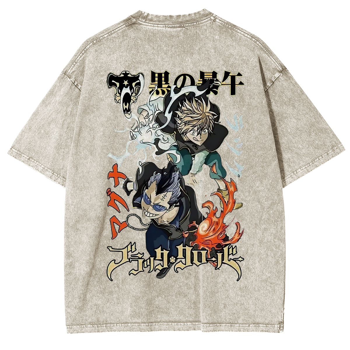 Black Clover Unisex Washed T-Shirt